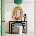 thumbnail image 2 of Suzie Navy & Rattan Console Table, 2 of 6