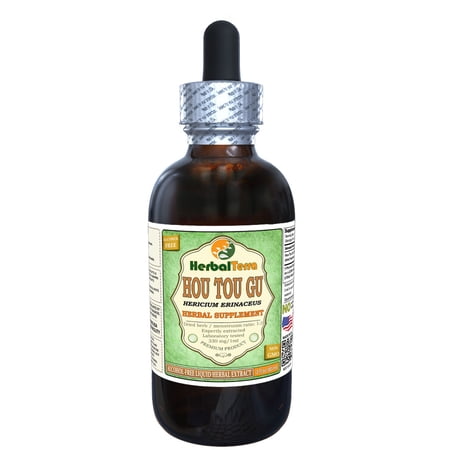 Hou Tou Gu (Hericium Erinaceus) Glycerite, Dried Mushroom Alcohol-FREE Liquid Extract (Herbal Terra, USA) 2 oz