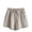 *Khaki, variant on ClodeEU Women's Elastic Waist Shorts,Lightweight Casual Solid Loungewear Shorts with Pockets Army Green,Women's Plus L