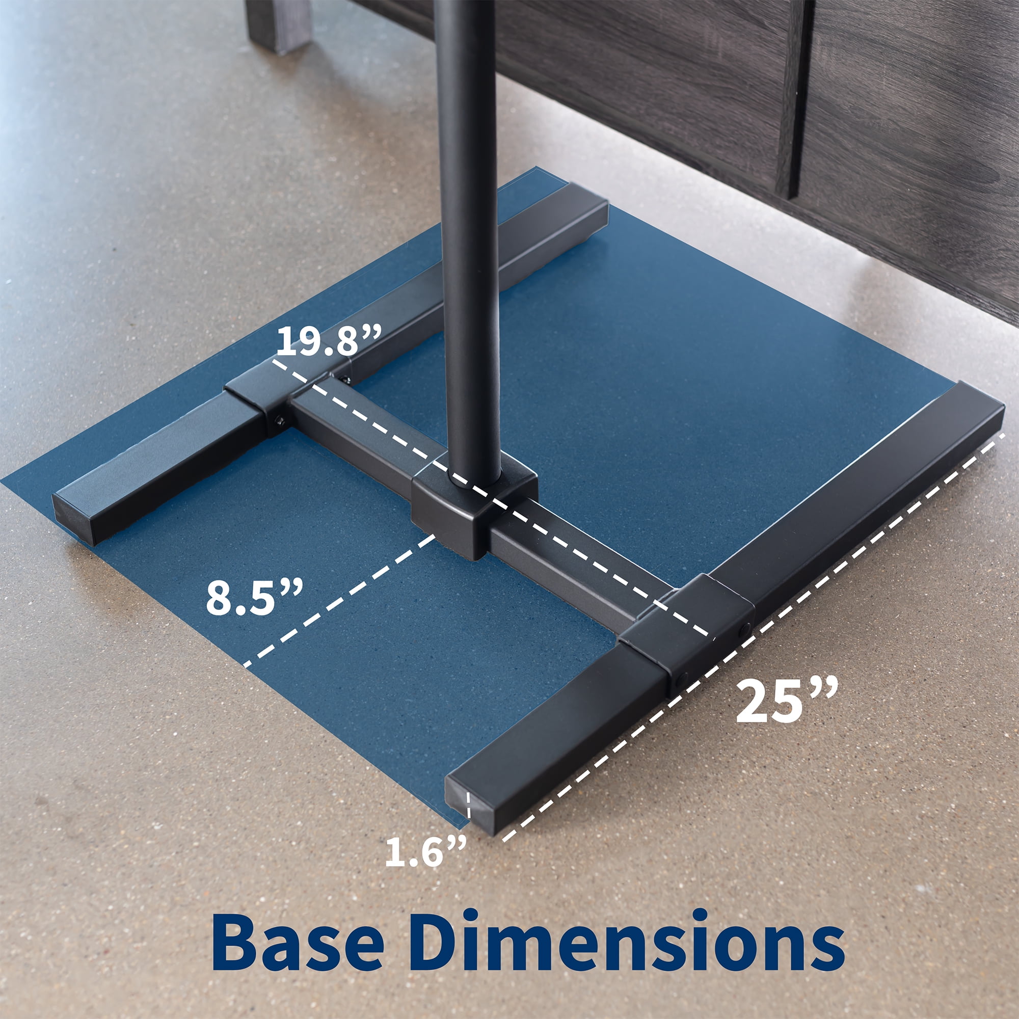 VIVO Extra Tall TV Floor Stand for 13" to 50" Screens, Height Adjustable Mount