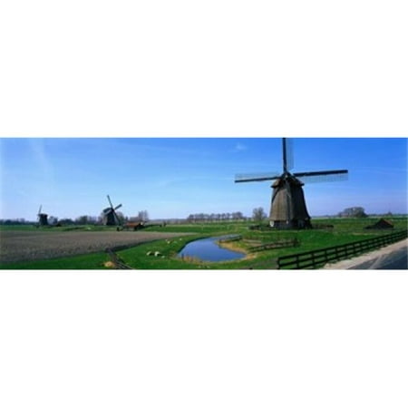 panoramic images ppi82136l windmills near alkmaar holland