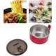 thumbnail image 5 of Cuenco aislado KAIYANG para ramen doble de acero inoxidable 304 con tapa rojo, 5 of 5
