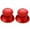 Red, variant on 2Pcs Metal Joystick Cap Cover Case Compatible with PS4 Xbox One - Durable Thumb Stick Replacement
