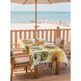 thumbnail image 2 of Outdoor Tablecloths with Umbrella Hole & Zipper, Farm Sunflowers Rectangle Tablecloth 52x70 Inch, Retro Flowers Butterfly Botanical Beige Waterproof Table Cloth, Patio/Pool/Picnic Table Covers, 2 of 8