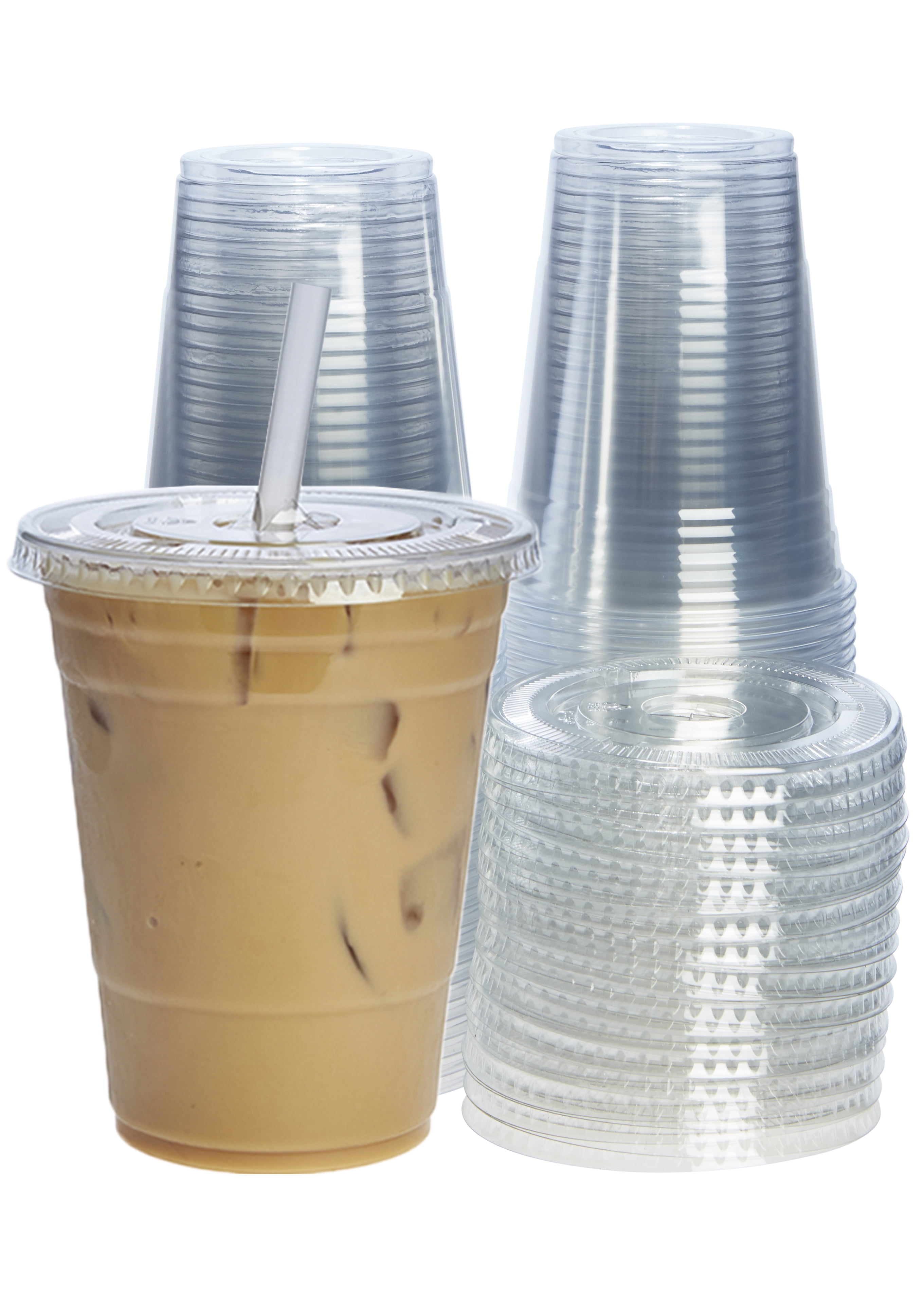16 Oz. Clear Hard Plastic Cup - Plastic Cups with Logo - Q862211 QI