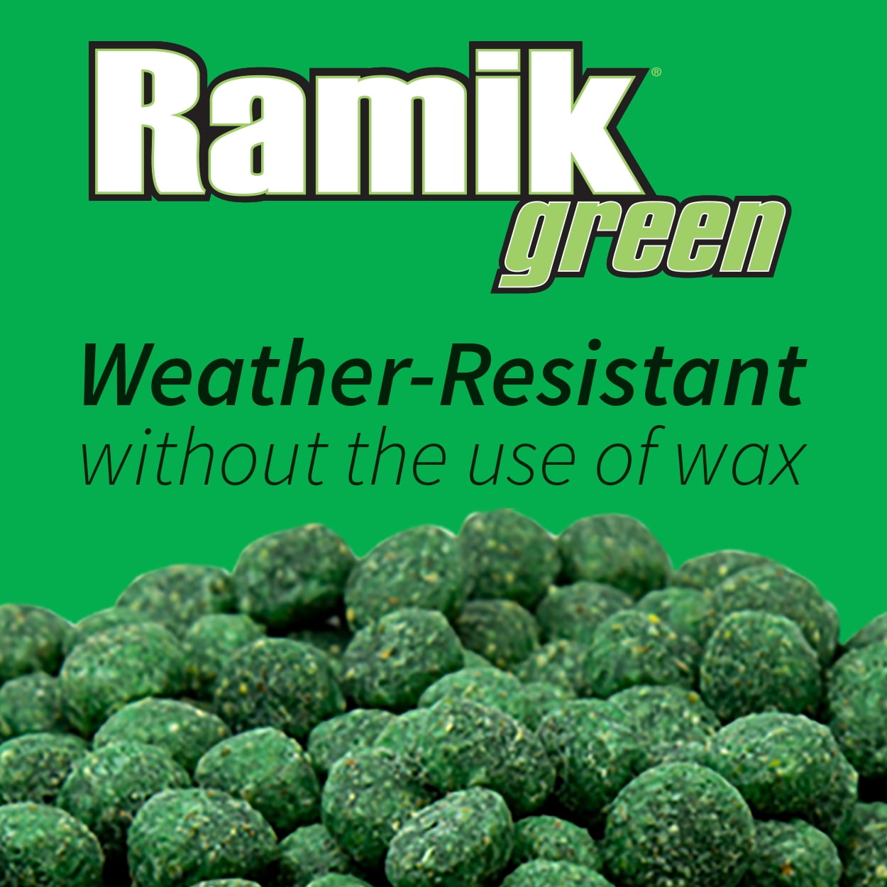 Ramik Green Bait Packs 1/2 in 16 x 4 oz Bait Packs, 4 lb Pouch