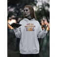 thumbnail image 2 of Halloween Time. Groovy Style Hoodie Women - Women Hoodie, White, 4XL, 2 of 4