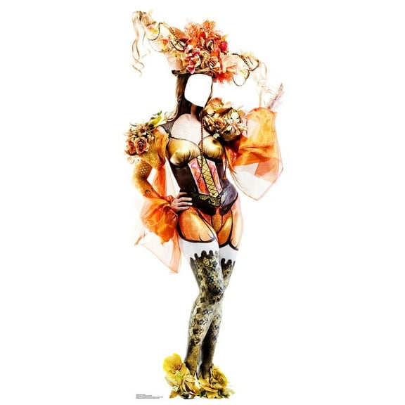Mardi Gras Showgirl Cardboard Standin
