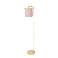 thumbnail image 2 of Decor Therapy PL4341 Framboise Fringe Shade Floor Lamp, Gold Leaf with Pink Shade, 2 of 5