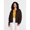 thumbnail image 2 of Scenario Women's and Women's Plus Zip Front Fleece Hoodie Jacket, Sizes XS-4X, 2 of 7