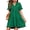 C-Green, variant on Summer Dresses for Women V Neck Short Sleeve Casual A Line Dress Flowy Swing Ruffle Sundress with Pockets