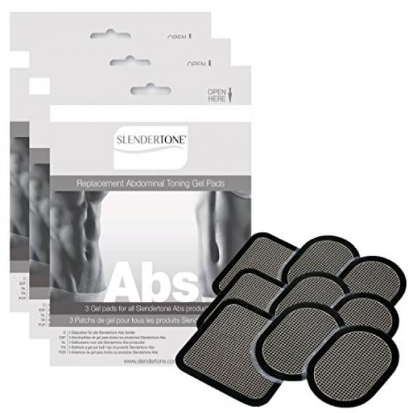 Slendertone Replacement Gel Pads for All Slendertone Kdominal Belts, 3