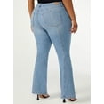 thumbnail image 3 of Sofia Jeans Women's Plus Size Melisa Curvy High Rise Seamed Flare Jeans, 3 of 6