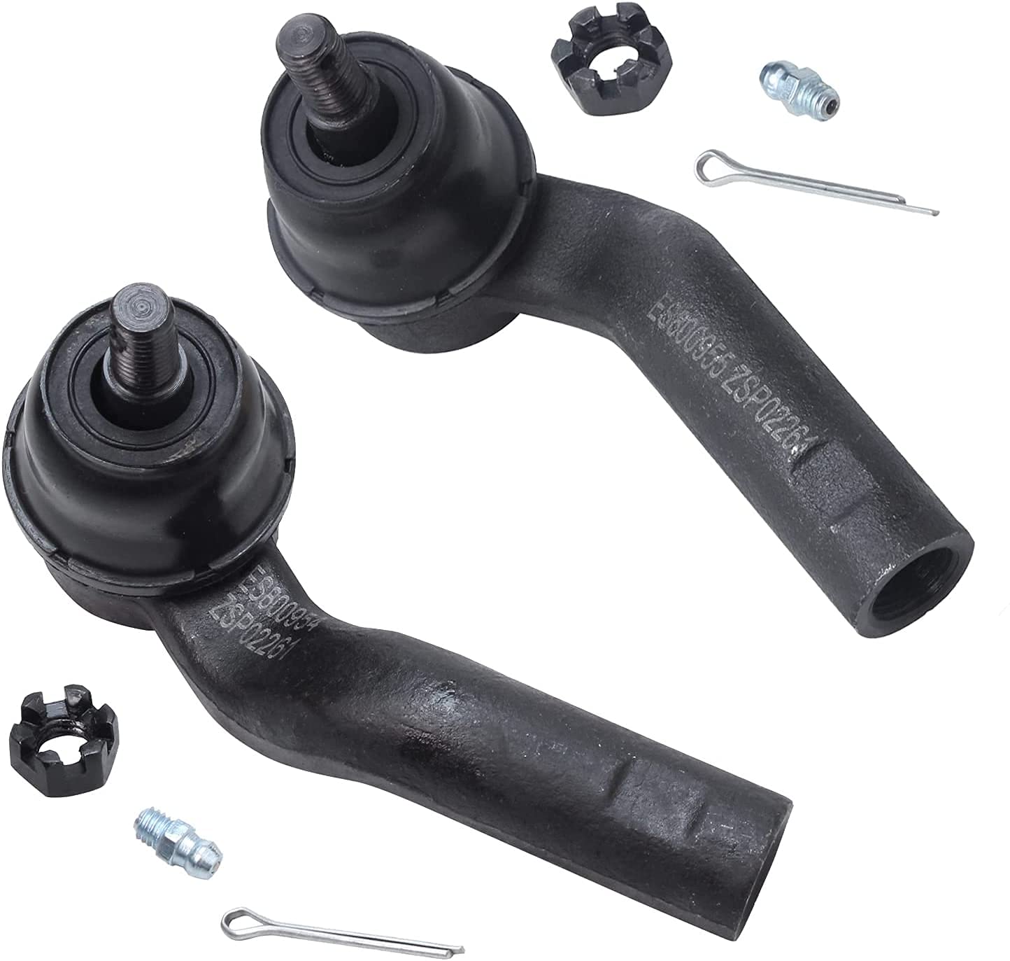 Detroit Axle - Front End 8pc Suspension Kit for 2013-2018 Ford Escape, 2 Lower Control Arms w/Ball Joints Inner & Outer 4 Tie Rod Ends 2 Boots Replacement 2014 2015 2016 2017 Escape