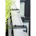 thumbnail image 6 of Veradek Block Series Trough 36" Plastic Planter w/ Bracket - Gray, 6 of 14