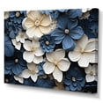 thumbnail image 2 of Designart "Adorned Violets In Blue And White" Violets Canvas Prints, 2 of 7