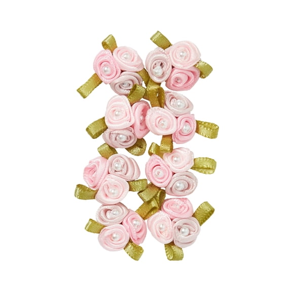 Hello Hobby Accessory Rose Cluster Flowers, Light Pink