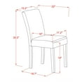 thumbnail image 7 of ABP3T18 Abbott Parson Chair With Mahogany Leg And Linen Fabric Coffee - Set of 2, 7 of 7