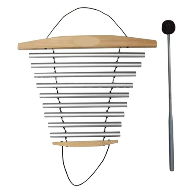 QualitChoice Meditation Chime With Mallet For Relaxing Sound Experience In Yoga Studios And Sound Baths Bath Instrument Tubular Chime 9 Tones Thickened