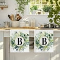 thumbnail image 3 of Dish Towels, Letter B Absorbent Kitchen Towels 2 PCS, Alphabet Green Eucalyptus Leaves Microfiber Hand Towels Dish Cloths Tea Towels for Home&nbsp;Bathroom Cleaning Drying,18X28-Inch,, 3 of 9