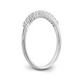 thumbnail image 6 of 14K White Gold Ring Band Wedding Diamond Round , Size 9, 6 of 7