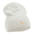 thumbnail image 4 of Oil Lamp Embroidered Short Beanie - White OSFM, 4 of 5