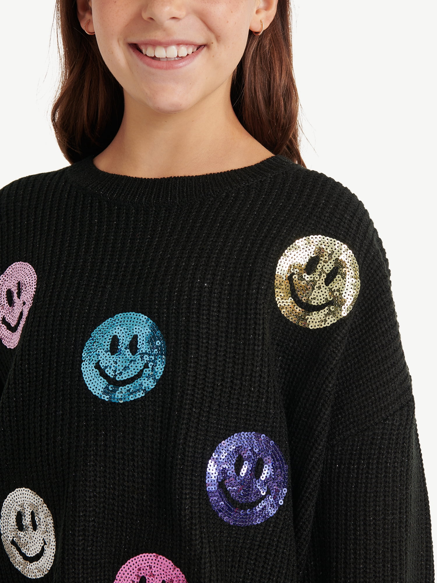 Justice Girls Sequin Graphic Sweater, Sizes XS - XLP
