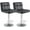 Black, variant on Nextay Bar Stools Set of 2, Adjustable Swivel PU Leather Barstools with Backrest, Armless Kitchen Counter Height Chairs with Footrest, Modern Island Stools for Dining Room or Home Bar