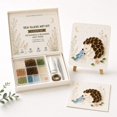 thumbnail image 2 of DIY Sea Glass Art Kit, Beginner Mosaic Art Kit for Adults with Animal Pattern Board, Colorful Glass Pieces Adhesive Tweezers Instructions and Easel, Creative Craft Gift, 2 of 9