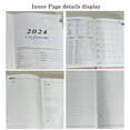 thumbnail image 3 of 2024 Planner Weekly&Monthly Calendar Book AgendaLeather Daily Planner To Do List Work Planner Flexible Cover - style:style 1;, 3 of 6