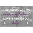 thumbnail image 3 of Brown, Victoria 24x17 Black Modern Framed Museum Art Print Titled - Life Love Map, 3 of 5