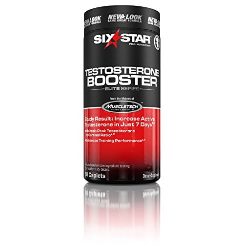 Six Star Testosterone Booster Supplement, Extreme Strength, Enhances Training Performance, Scientifically Researched, Maintain Peak Testosterone, 60 Caplets