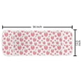 thumbnail image 2 of Fruit Microwave Oven Cover, Summer Design Pattern with Raspberries, Water Resistant Organizer with Pockets for Kitchen, 36" x 12", Dark Coral Fern Green, by Ambesonne, 2 of 4