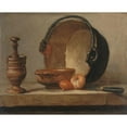 thumbnail image 3 of Jean-Baptiste-Siméon Chardin 18x15 Black Modern Framed Museum Art Print Titled - Still Life with a Copper Cauldron (1735), 3 of 5