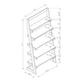 thumbnail image 5 of Furniture of America Berga 5 Shelf Bookcase, White/Gray, 5 of 5