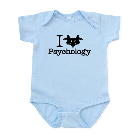 CafePress - I Heart (Rorschach Inkblot) Psychology Body Suit - Baby Light Bodysuit, Size Newborn - 24 Months