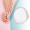 thumbnail image 2 of Unique Bargains 1 Pc Portable Round Nail Art Palette White Gold Tone, 2 of 7