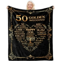 Ivory Gifts for 14th Anniversary Blanket, 14th Anniversary Wedding Gifts for Husband Wife Couple, 14 Year Anniversary Romantic Gifts for Him Her, Happy Anniversary Decorations Presents for Women Men