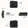 thumbnail image 4 of LOUEBICA Leather Men's Wallet with Zipper Vintage RFID Blocking Large Capacity Wallet for Men with 10 Credit Card Slots and 1 ID Window, 4 of 8