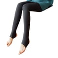 thumbnail image 2 of Leggings de pantimedias cálidas para mujer, ajustados, de cintura alta, Pies de un tamaño Hugo  Pantimedias de mujer, 2 of 7