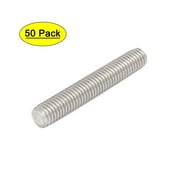 M8 x 50mm 304 Stainless Steel Fully Threaded Rods Bar Studs Fasteners 50 Pcs