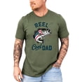 thumbnail image 2 of Funny Fishing Dad Shirt for Men Patriotic Bass Graphic Tee Fathers Day Gift for Outdoorsmen Military Green Shirt Adult Small, 2 of 5