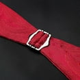 thumbnail image 5 of Men's Suit Vest Formal Red Paisley Jacquard Tie Pocket Square Cufflinks Waistcoat Set Wedding 4PCS, 5 of 8