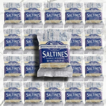 Westminster New England Style Saltine Cracker 0.26 oz l 2 Crackers Per Pouch l Pack of 100
