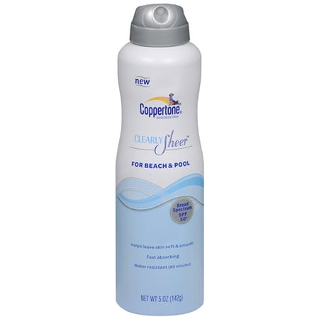 Coppertone Clearly Sheer Continuous Spray Sunscreen, SPF 50, 6.5 Oz.