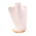 thumbnail image 1 of Exhibidor de collares, cadena, soporte para busto, decoración, joyería, soporte para busto, joyería Terciopelo beige de 30 cm, 1 of 9