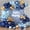 Blue Gold, variant on Carnival Circus Balloons Garland Arch Kit for 164pcs Red Blue Yellow Rainbow Multicolor with Confetti Balloons for Carnival Theme Birthday Party Decorations