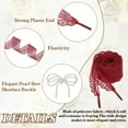 thumbnail image 4 of 2 Pairs Flat Laces Shoelaces, 2.6CM Wide 160CM Length Lacy Shoe Laces, Wine Red, 4 of 7
