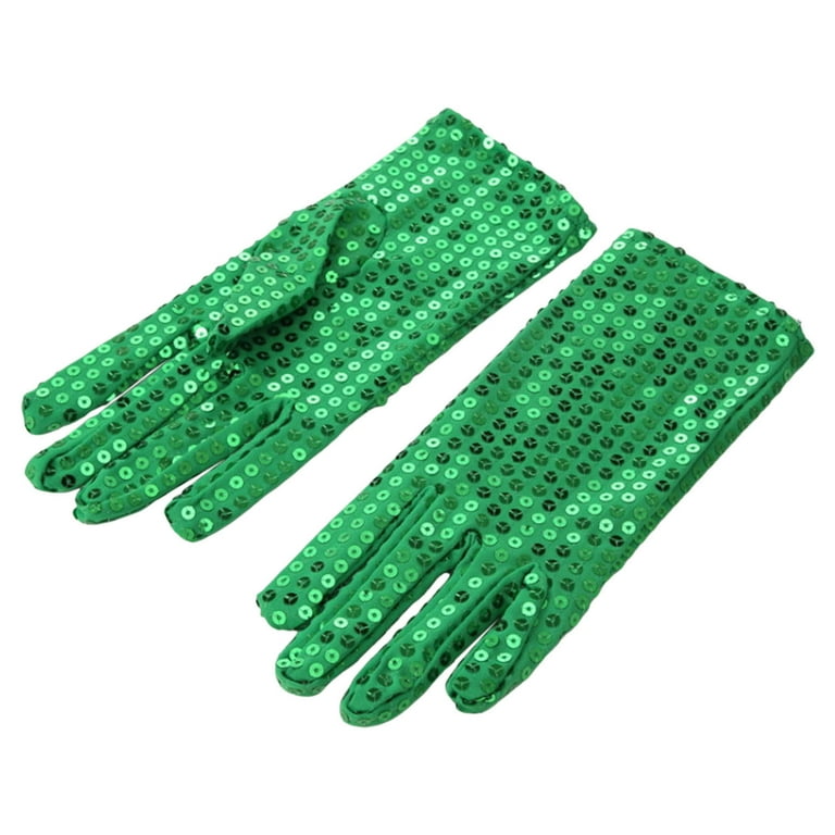 green gloves fancy dress Eli Gloves