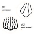 thumbnail image 3 of unbranded 6Ud Peines Laterales De Metal Negro Para Mujer Con Vintage Y Uso, 3 of 8